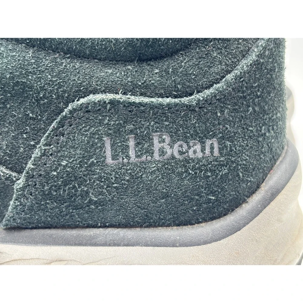 L.L.Bean Men's Black Suede Slip On Comfort Shoes Casual Walking Loafers Size 11